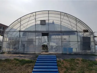 Fig. 1  Experimental greenhouse at Daegu (latitude 35.53°N, longitude  128.36°E)
