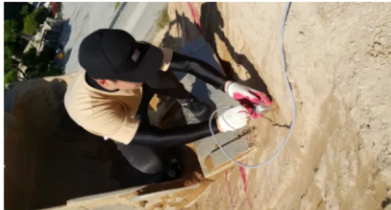 Fig. 7 Slope failure through excavation (Case 1)