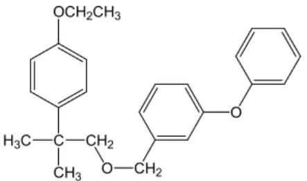 Fig. 1. Molecular structure of etofenprox.