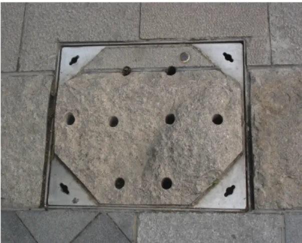 Fig. 3. The Well Covers Integrated With the Pavement.