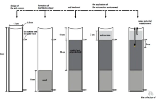 Table  2  Physical  properties  of  soils  filled  in  columns  with  stabilization agents