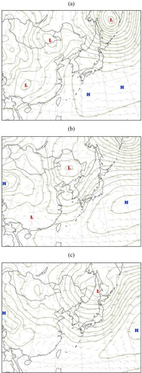 Fig. 9 shows time series graphs of multi-spectrum  aerosol  concentrations  for  a  long-range  transport  event  of  Asian  Dust