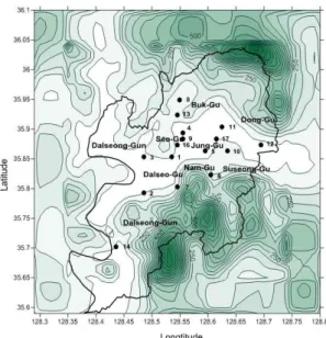 Fig. 1. Locations of observation sites.