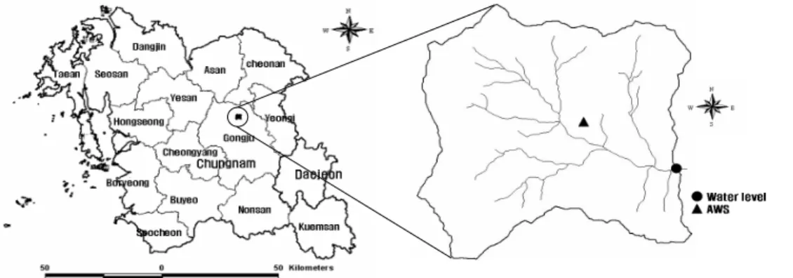 Fig. 1. Location of the study area and monitoring site.