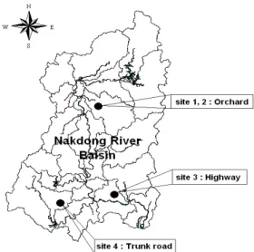 Fig. 1. Location of survey sites.