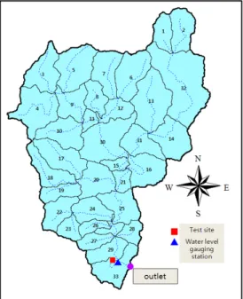 Fig. 2. Subbasin delineation. 