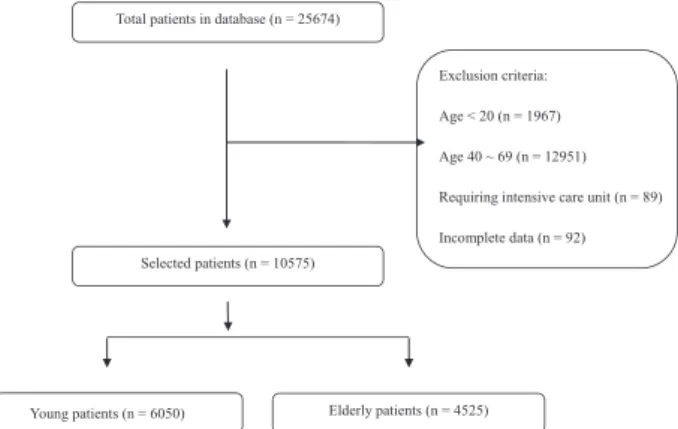 FIGURE 1. Flow chart indicating both included patients and exclusion criteria.