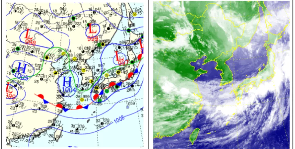 Fig. 2. The circumstances of solar eclipse of 22 July 2009  for Korea. The near-horizontal lines mark the degree  of obscuration of the Sun at maximum eclipse