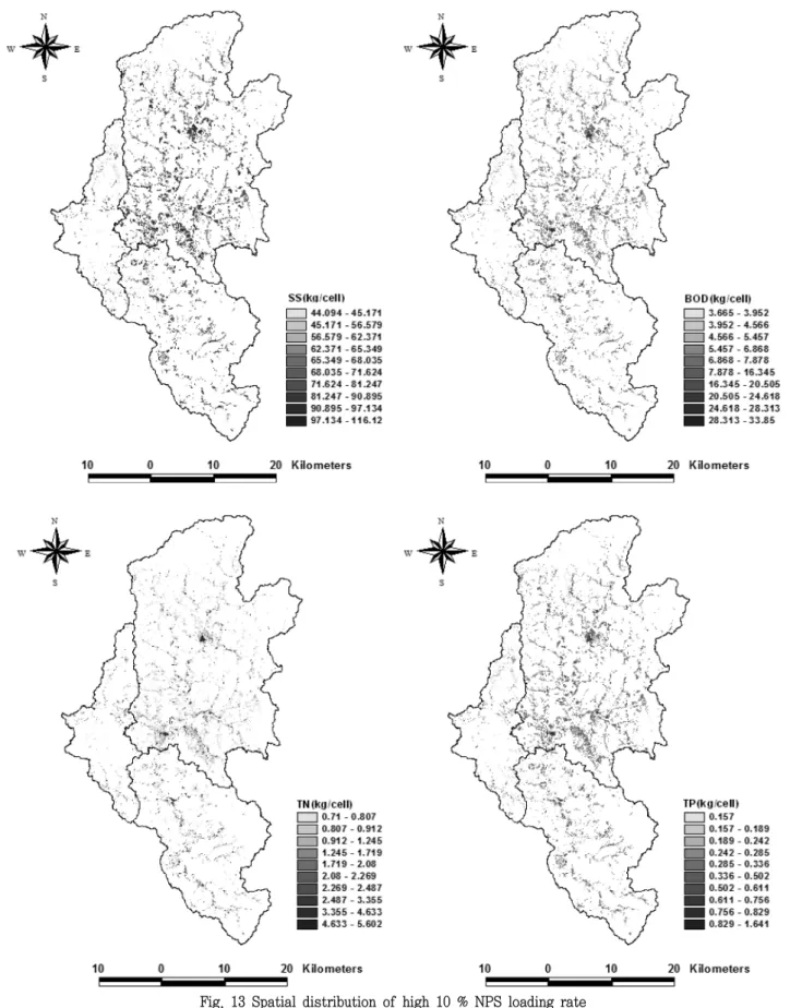 Fig.  13  Spatial  distribution  of  high  10  %  NPS  loading  rate