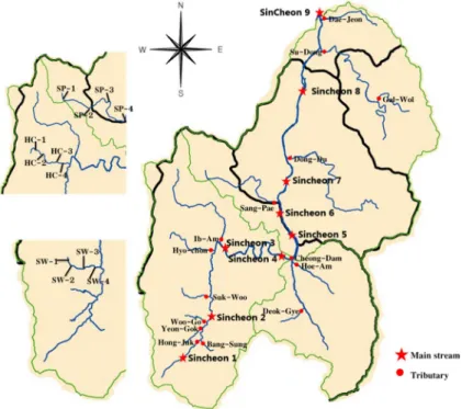Fig. 1. Streams in the Sincheon.