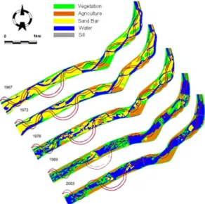 Fig. 8. Historical Planform Change.