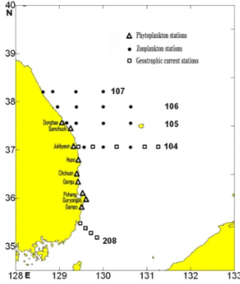 Fig. 1. Map showing the location of sampling stations.