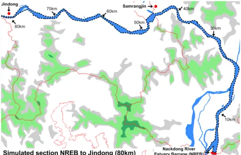 Fig. 1. Study area of the Lower Nakdong River. 