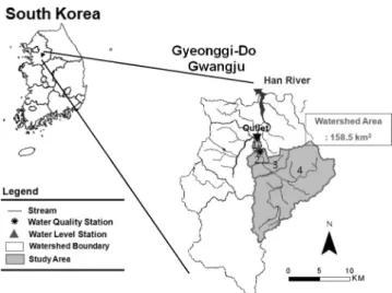 Fig.  1  The  Location  of  Study  Area:  Gonjiam  Cheon  Watershed