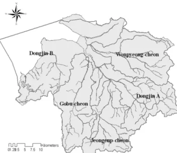 Fig.  1  Location  of  the  Dongjin  River  Basin