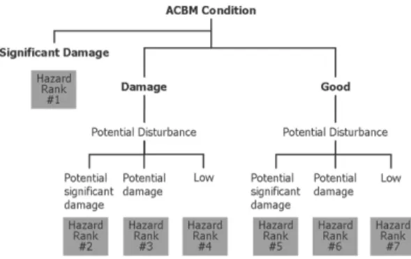 Fig. 1. Hazard/Risk assessment using AHERA.