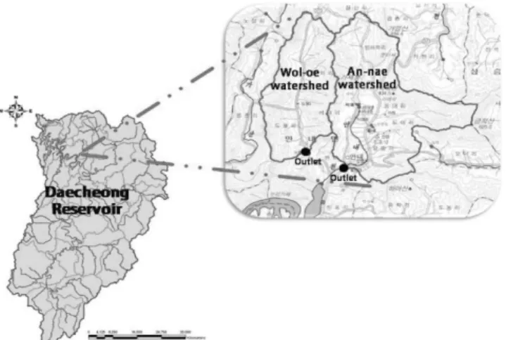 Fig.  1  Sketch  of  An-nae  and  Wol-oe  watershed