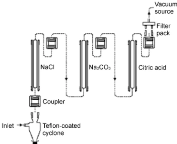 Fig. 2. Sampling and analytical diagram.