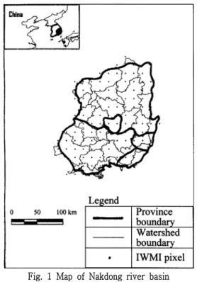 Fig.  1  Map  of  Nakdong  river  basin