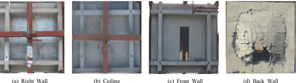 Fig. 11. Damage Patterns in Experiment