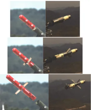 Fig. 5. Folded wing concept  (front view of missile-in-canister)