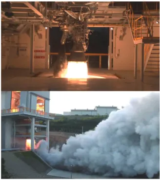 Fig.  1  Photo  of  engine  firing  test  on  RETF  [6]