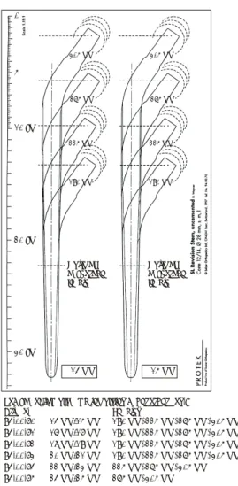 Fig. 1. Available lengths and diameters of the Wagner SL revision uncemented  stem  in  the  preoperative  planning  are  ranging  from  190  mm  to  385  mm,  from  14  mm  to  25  mm  respectively.이는  만족할  만한  결과를 보였다16,17,19)