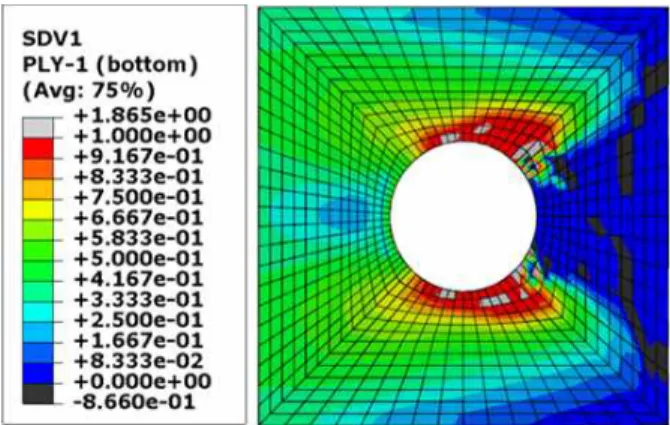 Fig.  9  Fiber  Tensile  Failure  Mode      of  Double  Bolted  Composite  Joint