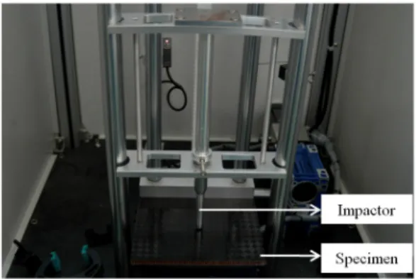 Fig.  2  Impact  tested  sandwich  structure  specimen