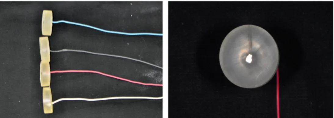 Fig.  4.  Specimen  and  its  base  for  potentiodynamic  test.