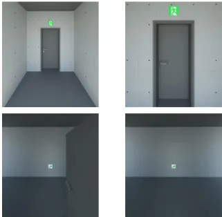 Figure 2. Exit light for exit door pictogram (Left direction, Right direction).
