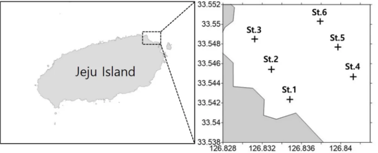 Fig. 1. Map showing the sediment cores sampling sites 