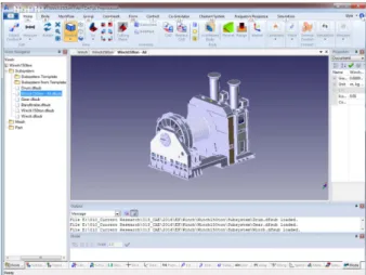 Fig. 1. 150 ton Winch System of EK Heavy Industry Fig. 2. 150 ton Winch modeling using DAFUL