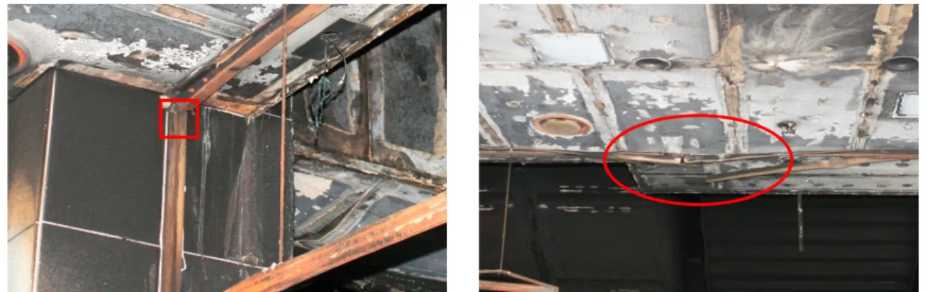 Figure 14. Gypsum board and screen fireproof shutter between terminal and Lotte Outlet at the 2st floor (14) .