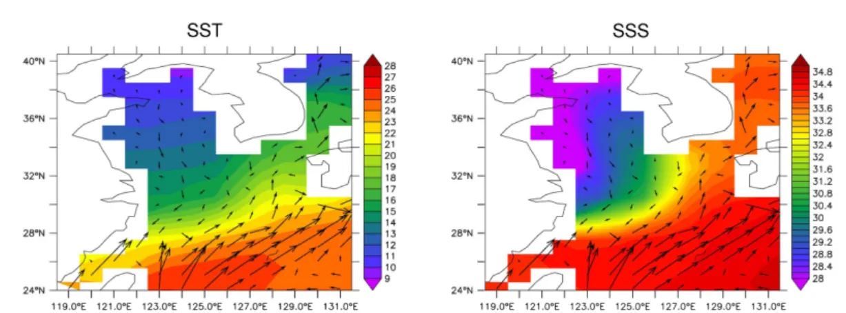 Fig. 2. Comparison of surface (a) pCO 2 , (b) DIC, (c) sea-air CO 2  exchange, and (d) mean chlorophyll between surface and 100 m averaged between 2001 and 2020