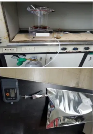 Fig. 2. Malodor reactor and sampling