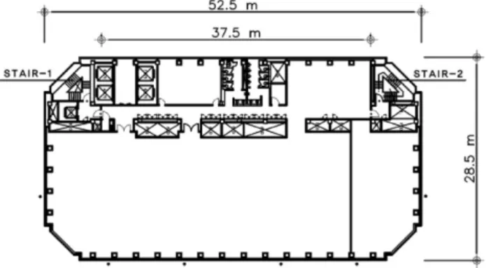 Table 1. The Date of Fire Drill and The Notification No The date and time Notification Virtual Fire Floor 1st 2014.11.05 13:27 2 times 27F 2nd 2014.12.11 13:57 2 times 20F 3rd 2015.01.23 10:30 No 17F Figure 1