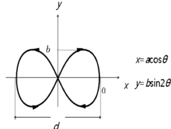 Fig. 1. Figure-eight motion of shaking vessel.