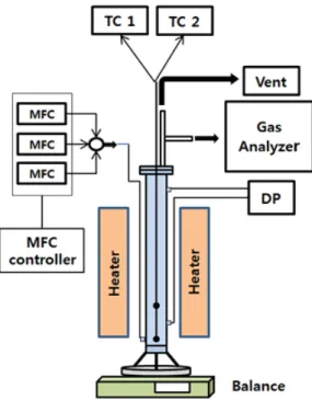 Fig. 3. Bubbling fluidized bed reactor