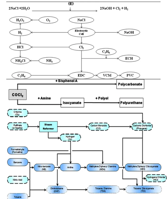 Fig. 1. The process diagrams of chlorine derivative [1].