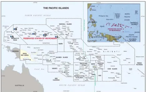 Fig. 1. Sample  collection  sites  of  five  mud  crab  populations  used  in  the  study