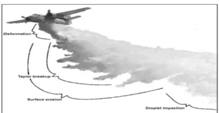 Figure 4. Ground drop pattern from a Snow Commander in an open field (18) .