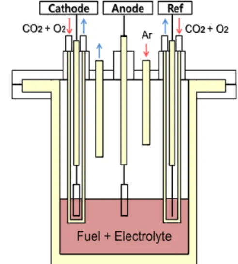 Fig. 1 Schematic of Direct Carbon Fuel Cell System