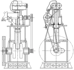 Fig. 4 The experimental slow speed diesel engine with a  single cylinder for a performance testing