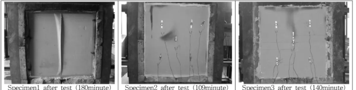 Figure 5. Test result (unexposed face).