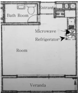 Figure 1. Inner structure of a burned house.