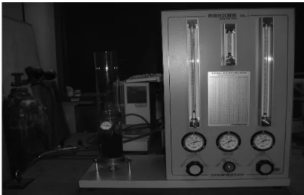 Figure 1. Photograph of oxygen index tester.