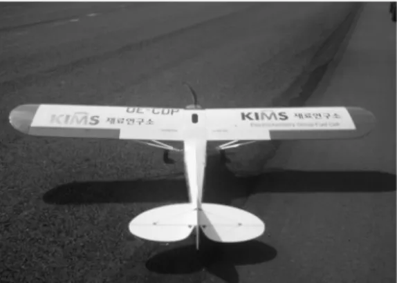 Fig. 14 Fuel cell powered UAV (Super cub 1/4 scale)
