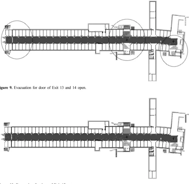 Figure 10.  Evacuation for door of Exit 13 not open.