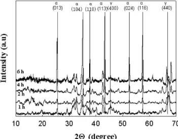 Fig. 8. Scanning electron microscopic image of particles calcined at 1,400 o C for 0.5 h with the heating rate at 50 o C/min